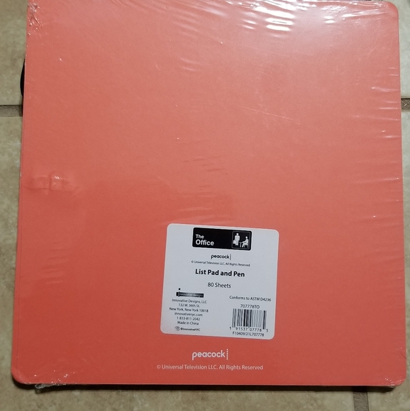 The Office Valentine's Jim & Pam List Pad and Pen Set - Picture 2 of 2